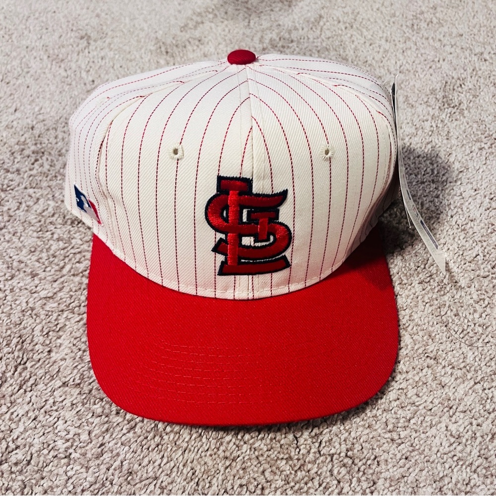MLB Rare 90s St Louis Cardinals Sports Specialties Baseball Pinstripe Cap NWT